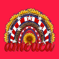 America Sunflower Rainbow Zipper Hoodie | Teevron