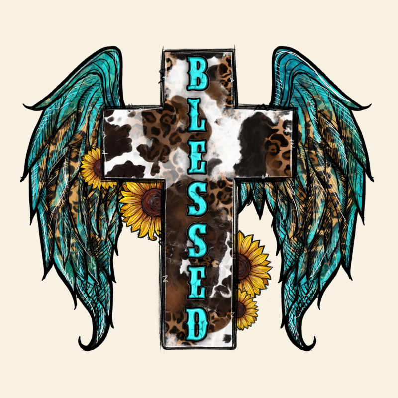 Western Wings Cross Blessed Vintage Tee by RanaPortraitStore | Teevron