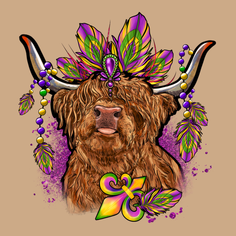 Mardi Gras Cow Vintage Hoodie by OliviaCreatesArt | Teevron