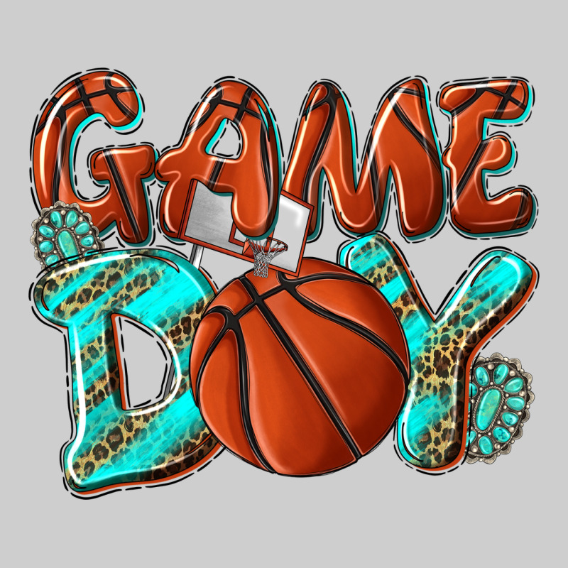 Game Day Leopard Basketball Premium Tee by NancyCooperArtShop | Teevron
