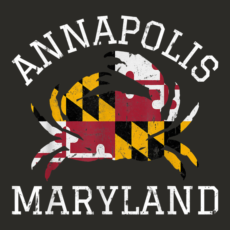 Annapolis Maryland Crab State Flag Home Travel Vintage Heavy Core Tee by longCreatives | Teevron