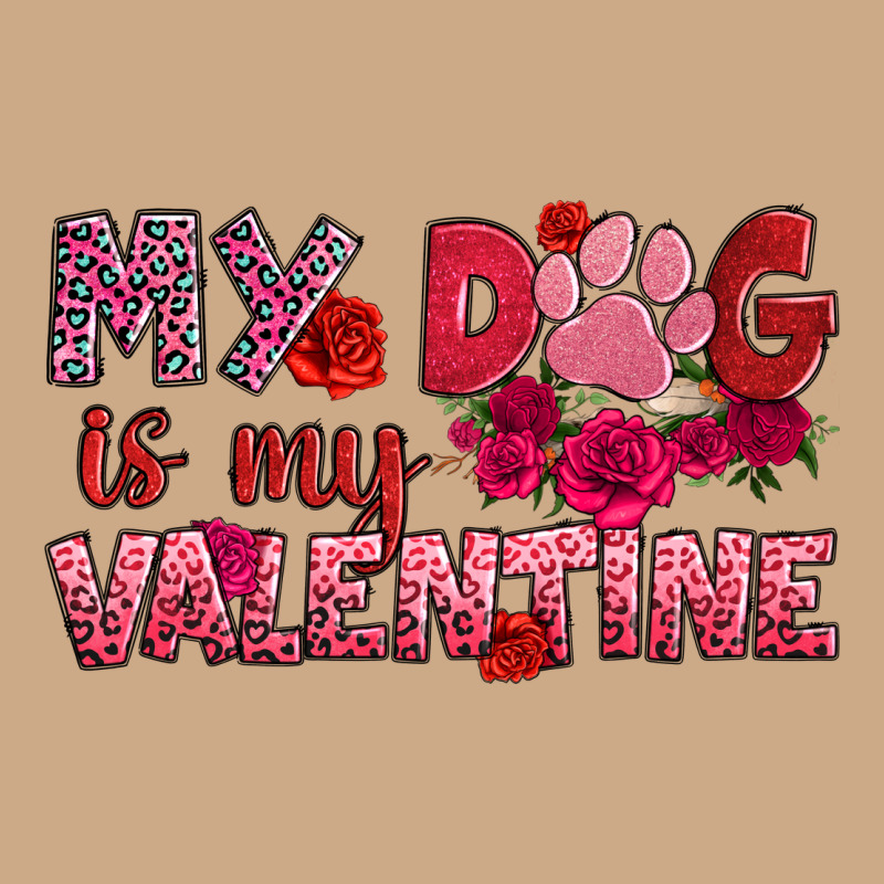 My Dog Is My Valentine Vintage Hoodie by OliviaCreatesArt | Teevron