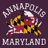 Annapolis Maryland Crab State Flag Home Travel Vintage Premium Tee | Teevron