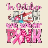 In October We Wear Pink Breast Cancer Awareness Ladies Tee | Teevron