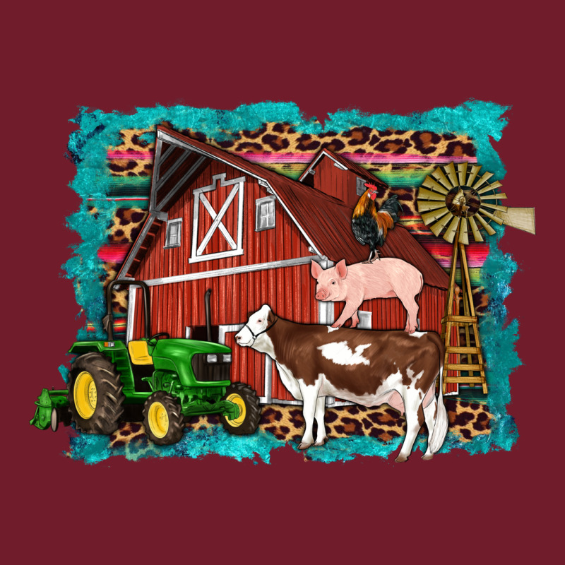 Farm Life Tractor Cow Pig Rooster Zipper Hoodie by Artiststas | Teevron