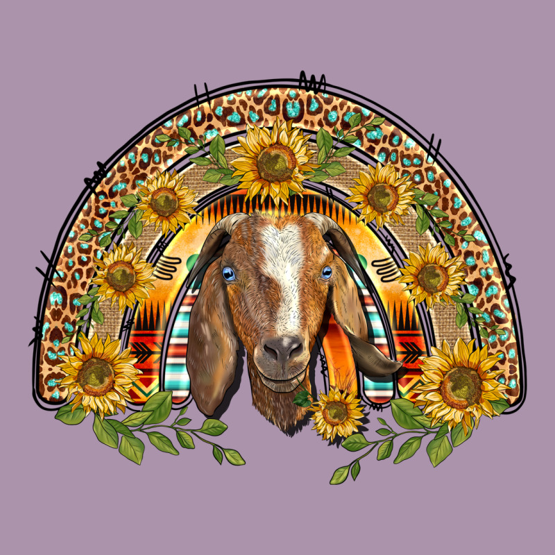 Western Leopard Sunflower Goat Rainbow Heavyweight Hoodie by BarkalooDesign | Teevron
