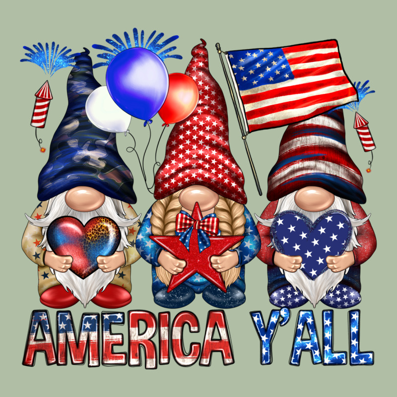America Y'all With Gnomies Urban Heavy Tee by HowdyJamesFarm | Teevron