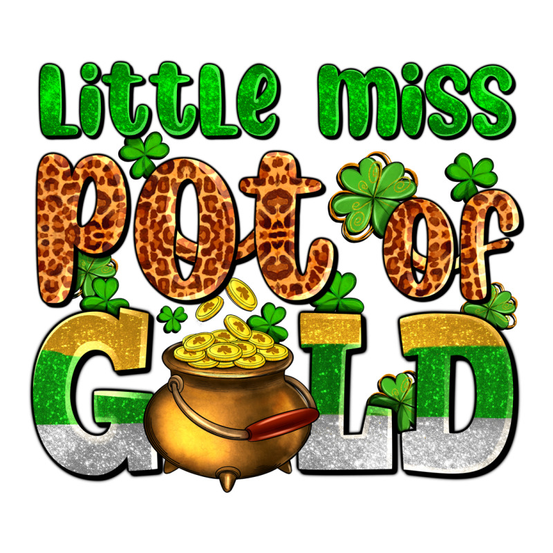 St. Patrick's Little Miss Pot Of Gold Long Sleeve Tee by OliviaCreatesArt | Teevron