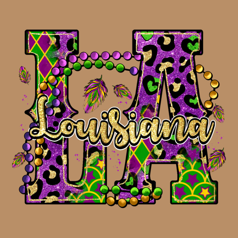Louisiana Mardi Gras Vintage Hoodie by OliviaCreatesArt | Teevron