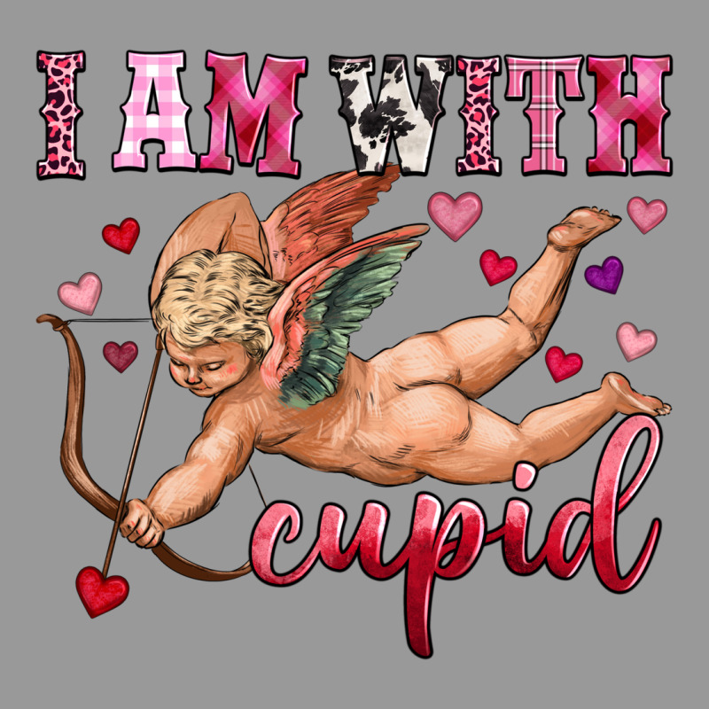 I Am With Cupid Vintage Hoodie by OliviaCreatesArt | Teevron