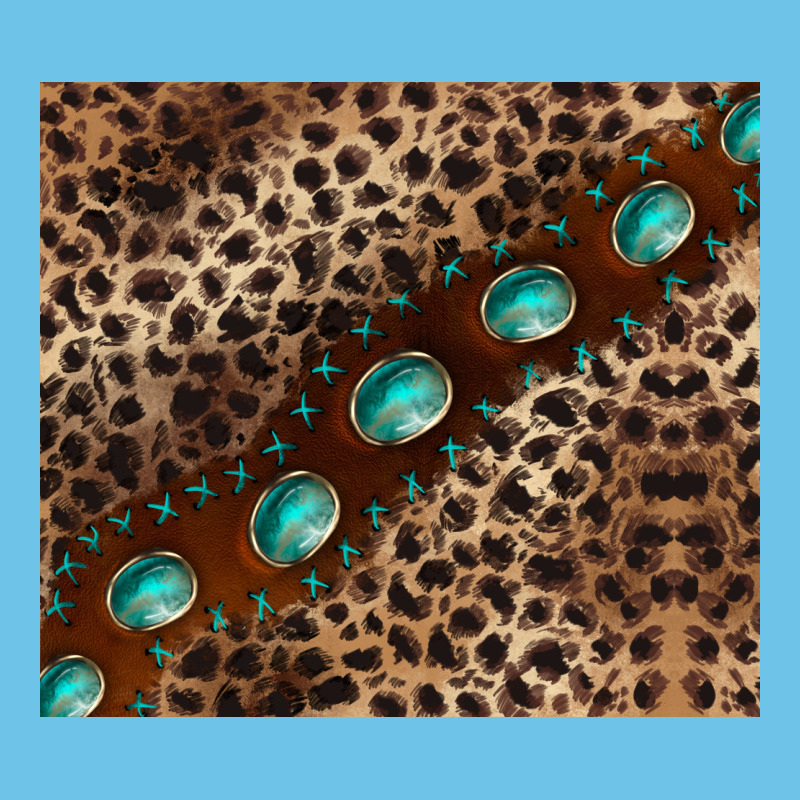 Leopard Gemstone Leather Premium Sweatshirt by BarkalooDesign | Teevron