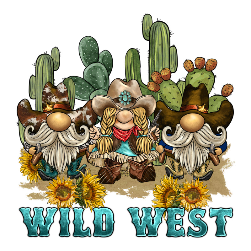 Wild West Western Gnome Heavyweight Hoodie by BarkalooDesign | Teevron