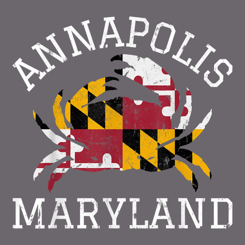 Annapolis Maryland Crab State Flag Home Travel Vintage Premium Sweatshirt by longCreatives | Teevron