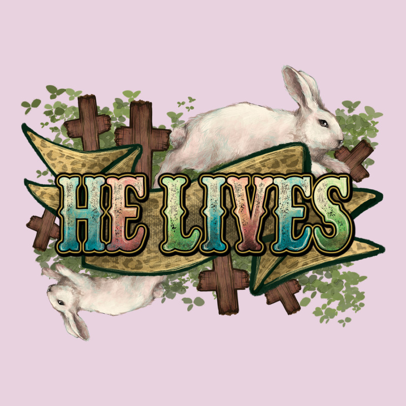 He Lives Easter Ladies Tee by NancyCooperArtShop | Teevron
