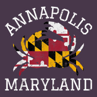 Annapolis Maryland Crab State Flag Home Travel Vintage Heavyweight Hoodie | Teevron