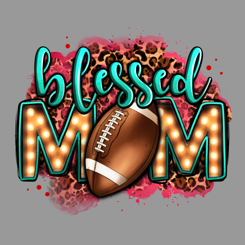 Blessed American Football Mom Lightbulb Letters Vintage Hoodie by OliviaCreatesArt | Teevron