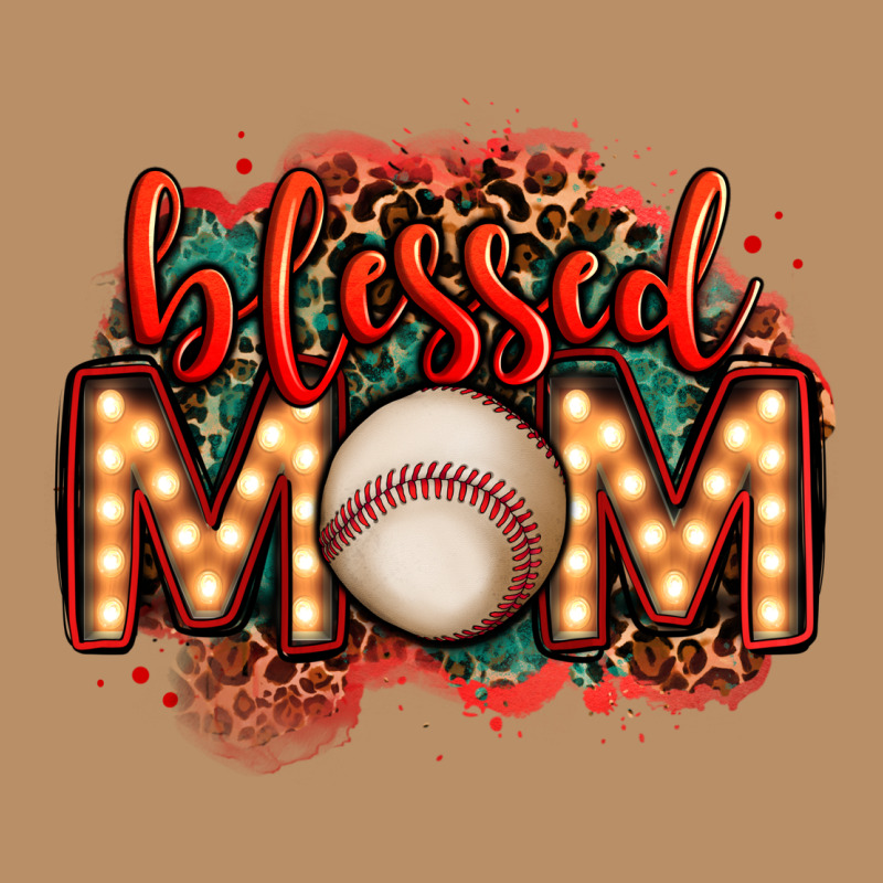 Blessed Baseball Mom Lightbulb Letters Vintage Hoodie by OliviaCreatesArt | Teevron
