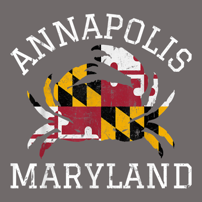 Annapolis Maryland Crab State Flag Home Travel Vintage Urban Hoodie by longCreatives | Teevron