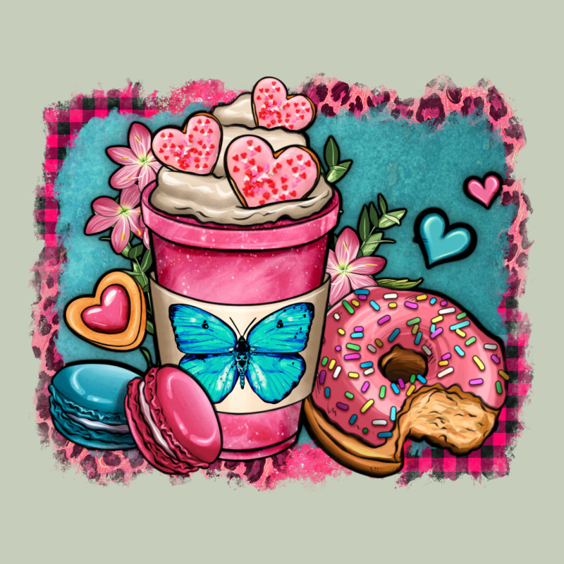 Valentines Day Coffee Cup And Sweets Long Sleeve Tee by OliviaCreatesArt | Teevron