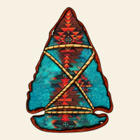 Turquoise Glitter Aztec Arrowhead Vintage Tee | Teevron
