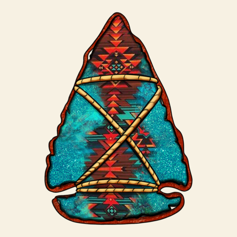 Turquoise Glitter Aztec Arrowhead Vintage Tee by Jasminsmagicworld | Teevron