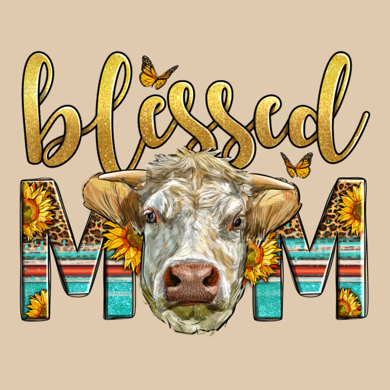Western Blessed Mom Charolais Bull Heavyweight Sweatshirt by LillyAllenDesigns | Teevron