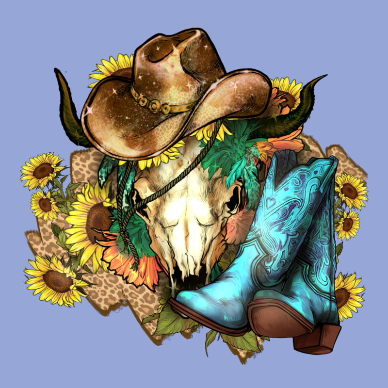 Cow Skull Cowboy Boots Hats Sunflowers Classic Tee by HowdyJamesFarm | Teevron
