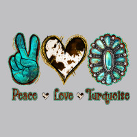 Peace Love Turquoise Long Sleeve Tee | Teevron