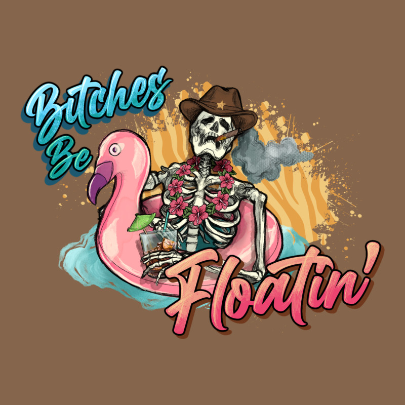 Bitches Be Floatin' Skeleton Summer Premium Tee by NancyCooperArtShop | Teevron