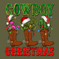 Cowboy Christmas Boots Cactus Vintage Tee | Teevron