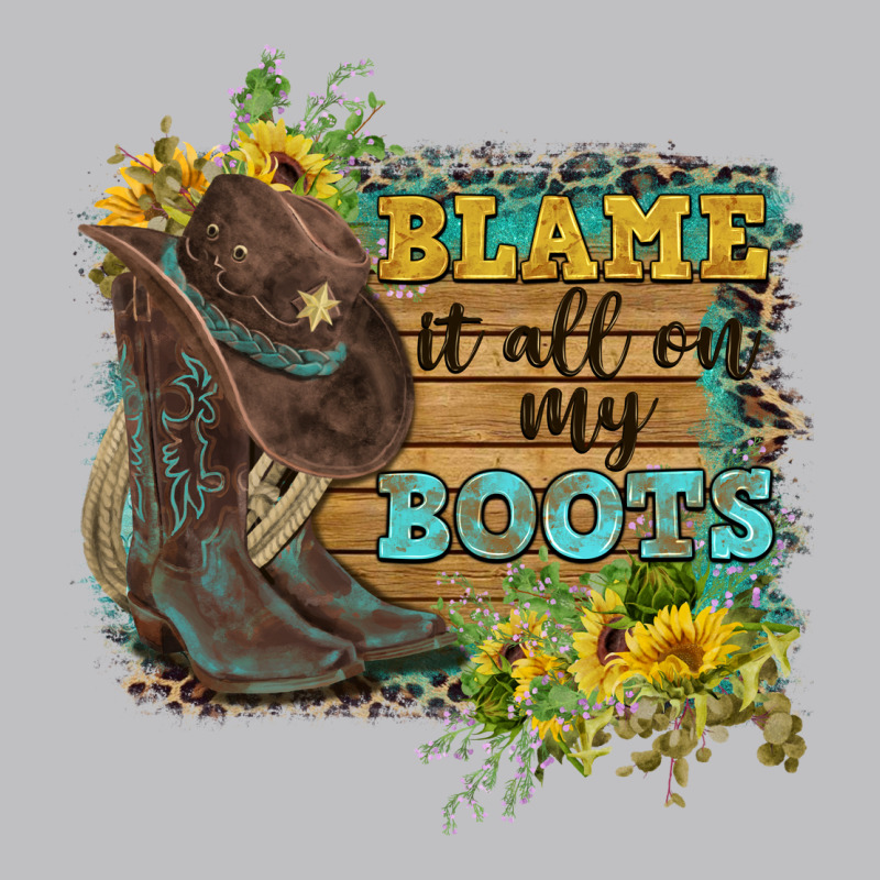 Blame It All On My Boots Long Sleeve Tee by FaDigitalArtStudio | Teevron