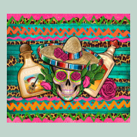 Mexican Tequila Skull Roses Cactus Sombrero Zipper Hoodie | Teevron
