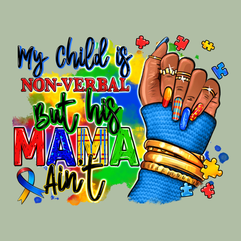 My Child Is Non Verbal But His Mama Aint Afro Urban Heavy Tee by RanaPortraitStore | Teevron