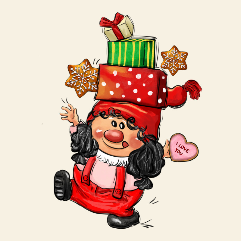 Cute Christmas Girl Gnome Vintage Tee by CowGirlArtShop | Teevron