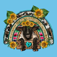 Suffolk Ewe Front Sunflowers Rainbow Premium Sweatshirt | Teevron