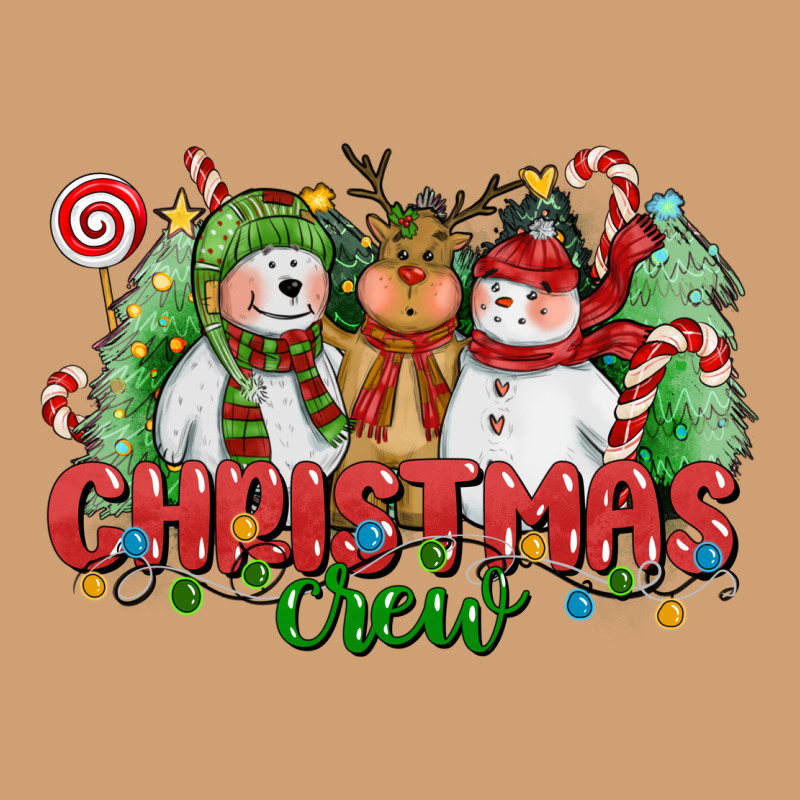Christmas Crew Polar Bear Reindeer And Snowman Vintage Tee by CowGirlArtShop | Teevron