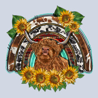 Scottish Calf Sunflowers Rainbow Premium Sweatshirt | Teevron