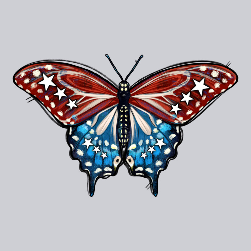 Patriotic American Butterfly Heavyweight Sweatshirt by LillyAllenDesigns | Teevron