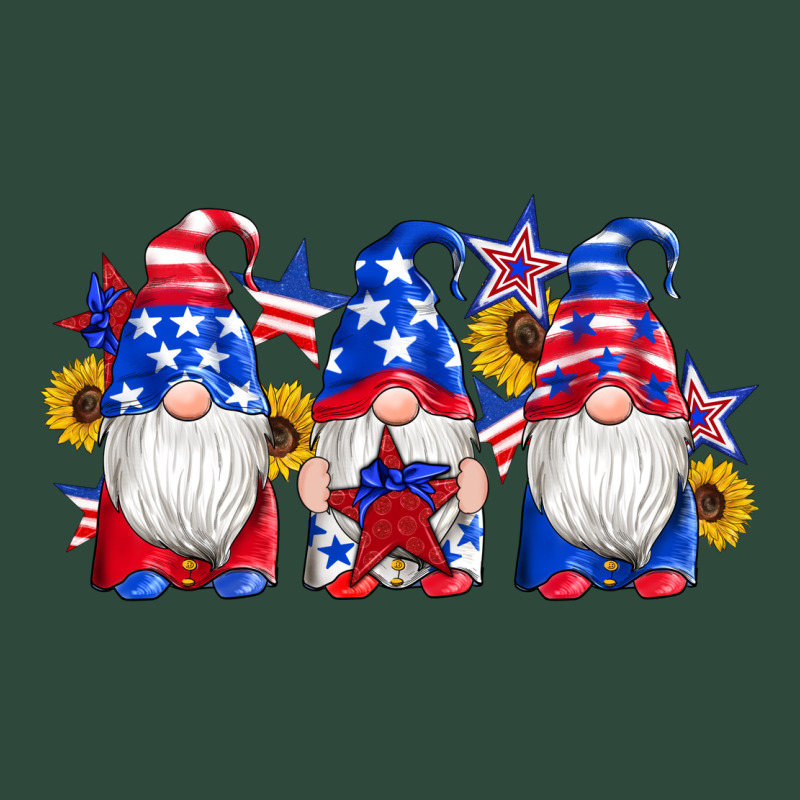 American Flag Gnomes Sunflowers Star Zipper Hoodie by Artiststas | Teevron