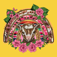 Pink Floral Baby Goat Rainbow Premium Sweatshirt | Teevron
