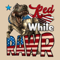Red White Rawr Dinosaur T-rex Heavyweight Sweatshirt | Teevron