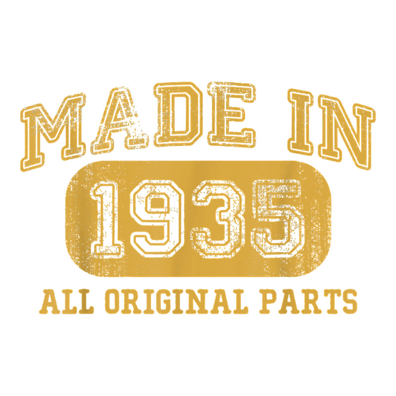 Made In 1935 87th Birthday Gifts 87 Year Old Birthday T-shirt Premium Tee by longCreatives | Teevron