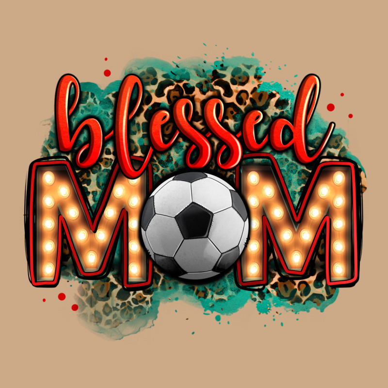 Blessed Soccer Mom Lightbulb Letters Vintage Hoodie by OliviaCreatesArt | Teevron
