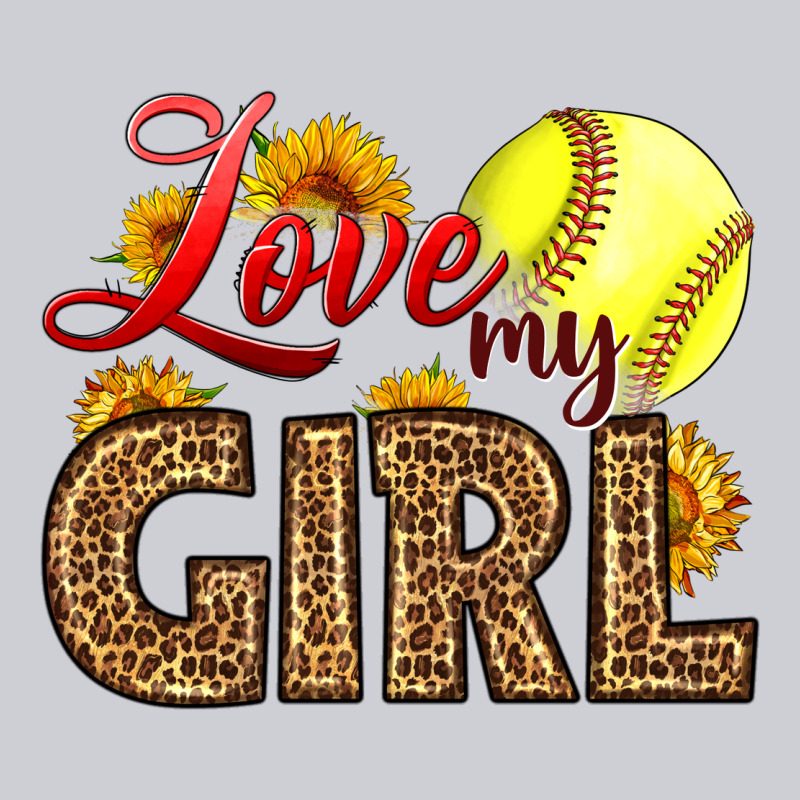Love My Girl Softball Heavyweight Sweatshirt by LillyAllenDesigns | Teevron