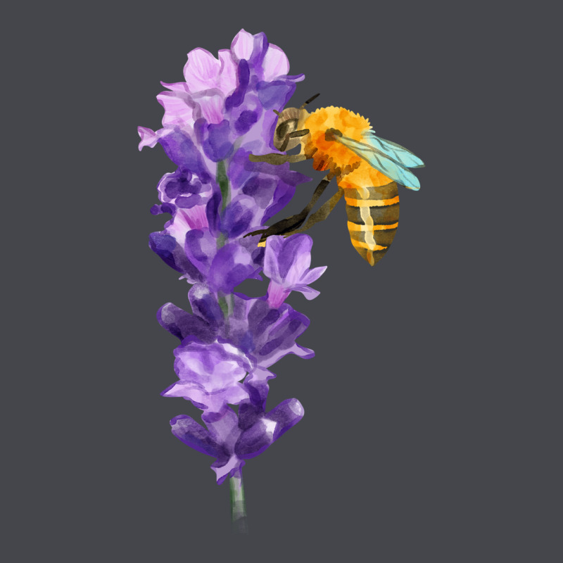 Honey Bee With Lavender Fa Element Long Sleeve Tee by FaDigitalArtStudio | Teevron