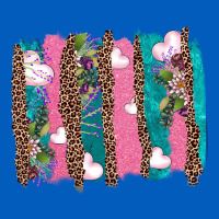 V.d Turquoise Leopard And Flowers  Brushstrokes Urban Hoodie | Teevron