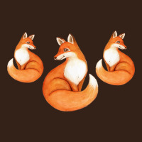 Three Little Foxes In Fox Family I Gift Heavy Core Tee | Teevron