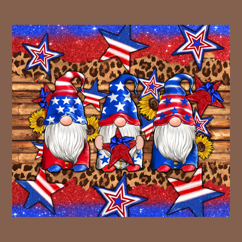 American Flag Gnomes Star Leopard Glitter Tumbler Zipper Hoodie by Artiststas | Teevron
