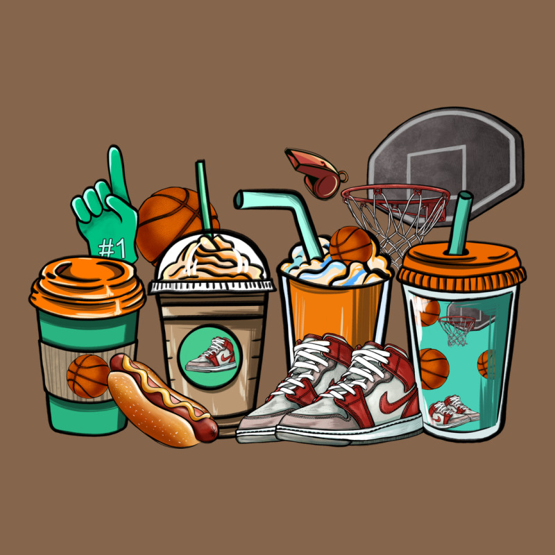 Basketball Coffee Cups Premium Tee by NancyCooperArtShop | Teevron