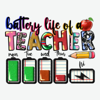 Battery Life Of A Teacher Urban Heavy Tee | Teevron
